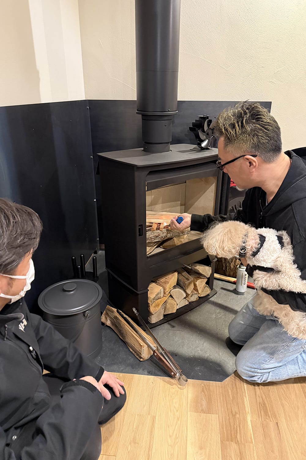 薪ストーブ パークレイのアスペクト8 PARKRAY ASPECT8の火入れ初め