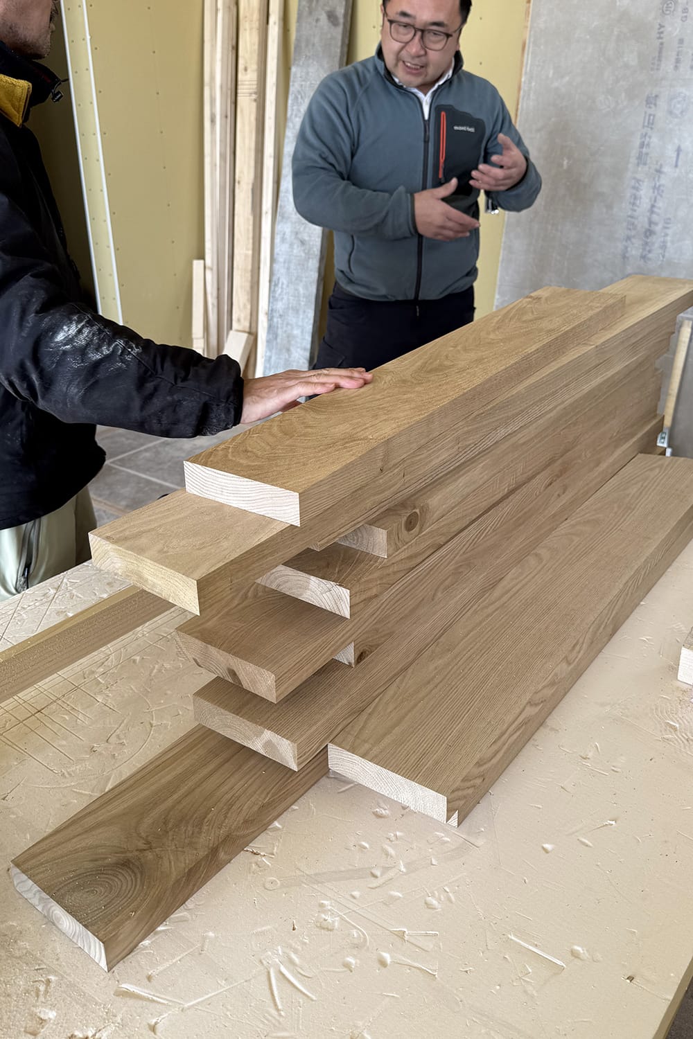 北海道産クリ材の厚板